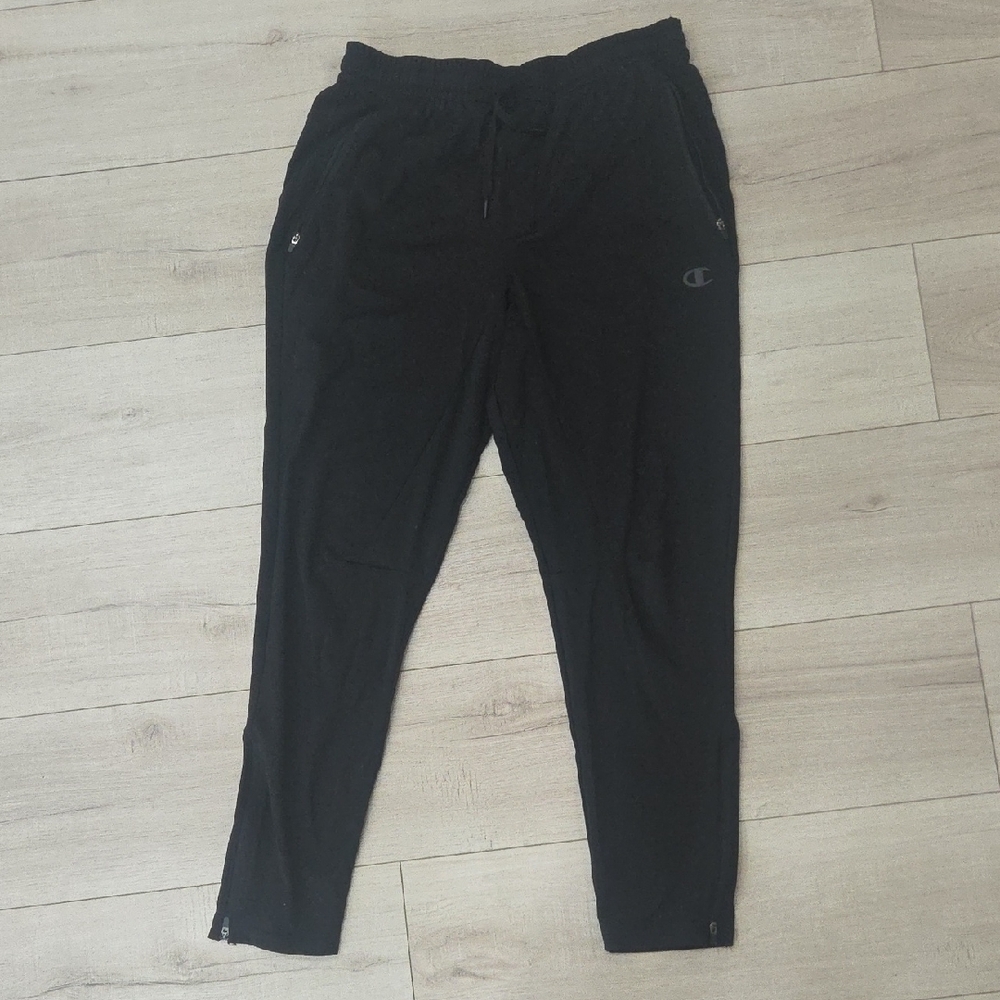 Champion Black Men's Zip Ankle Joggers